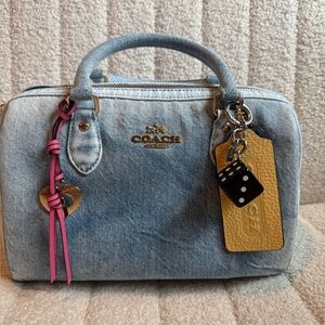 Coach Denim Rowan medium